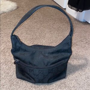 100% authentic Gucci nylon and leather bag